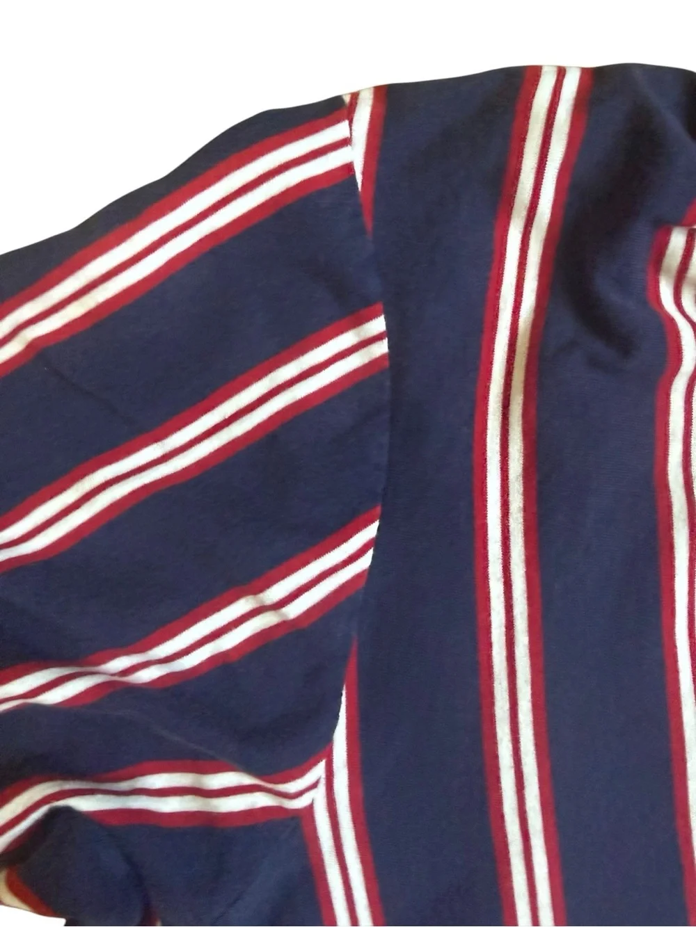 💥 Vintage Polo Ralph Lauren Vertical Stripe Polo Shirt | men’s XL | 90s - Picture 10 of 12
